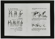 昭和23年、講道館が初めて外国人向けに発行した柔道手引書「What is Judo?」。水谷英男先輩（昭和22年卒）が技指導の被写体